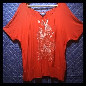 Reitmans Plus Foil Print Blouse